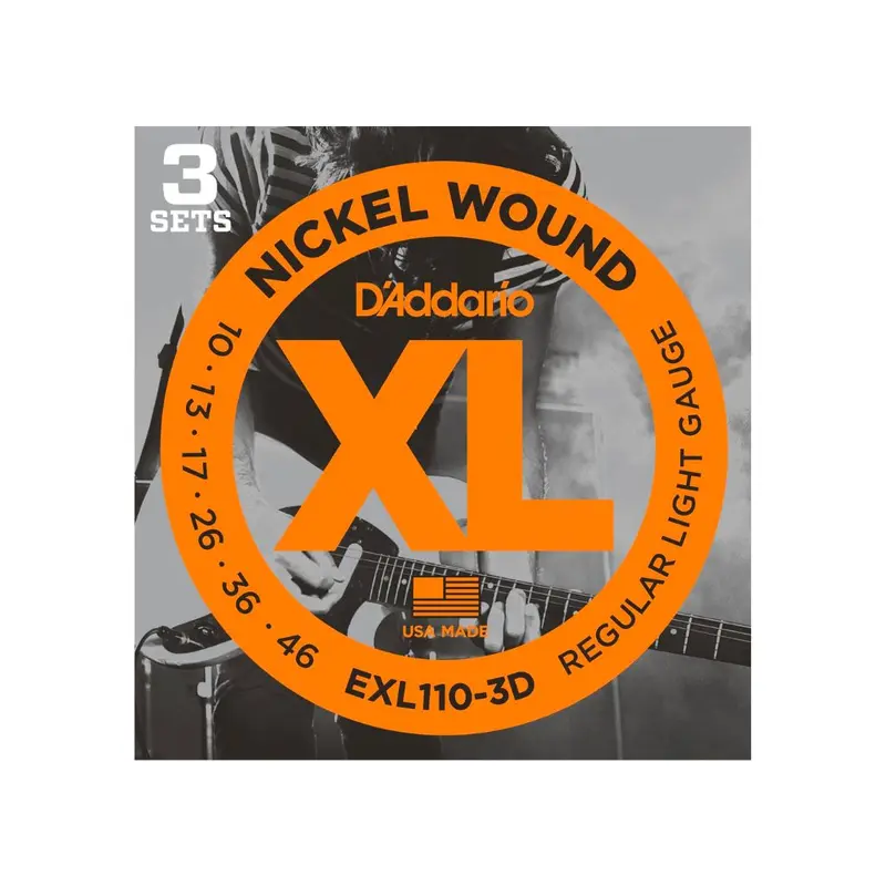 D'Addario EXL110-3D Regular Light 10-46 - 3 Sets