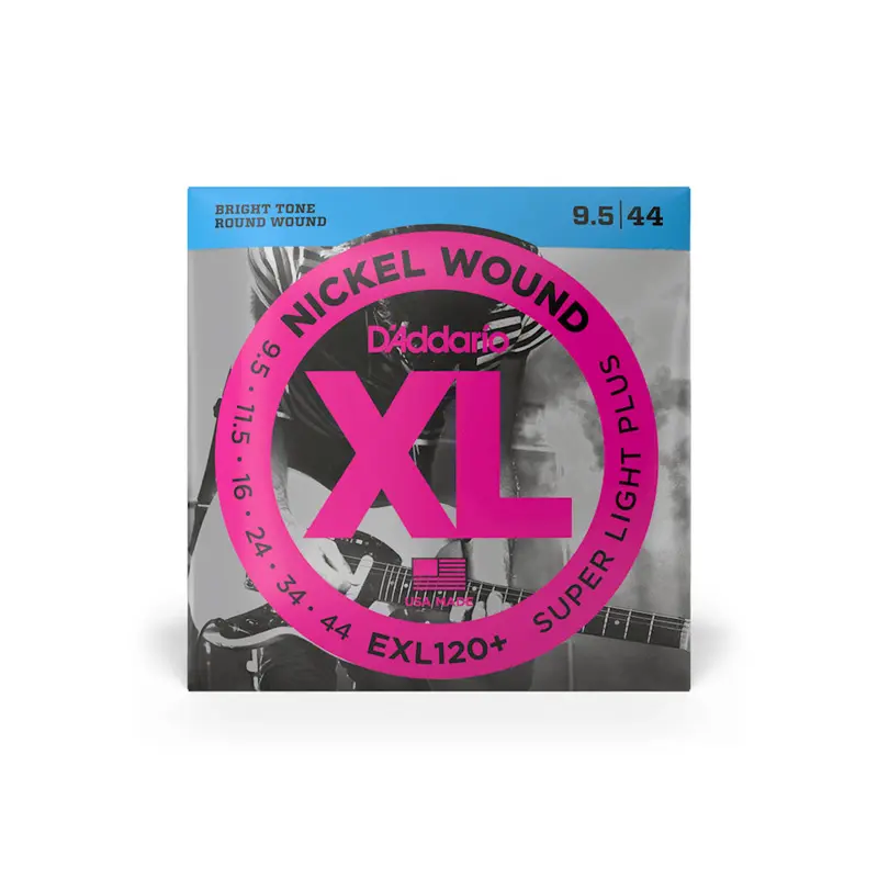 D'Addario EXL120+ Nickel Wound Electric Guitar Strings 9.5-44 Super Light Plus