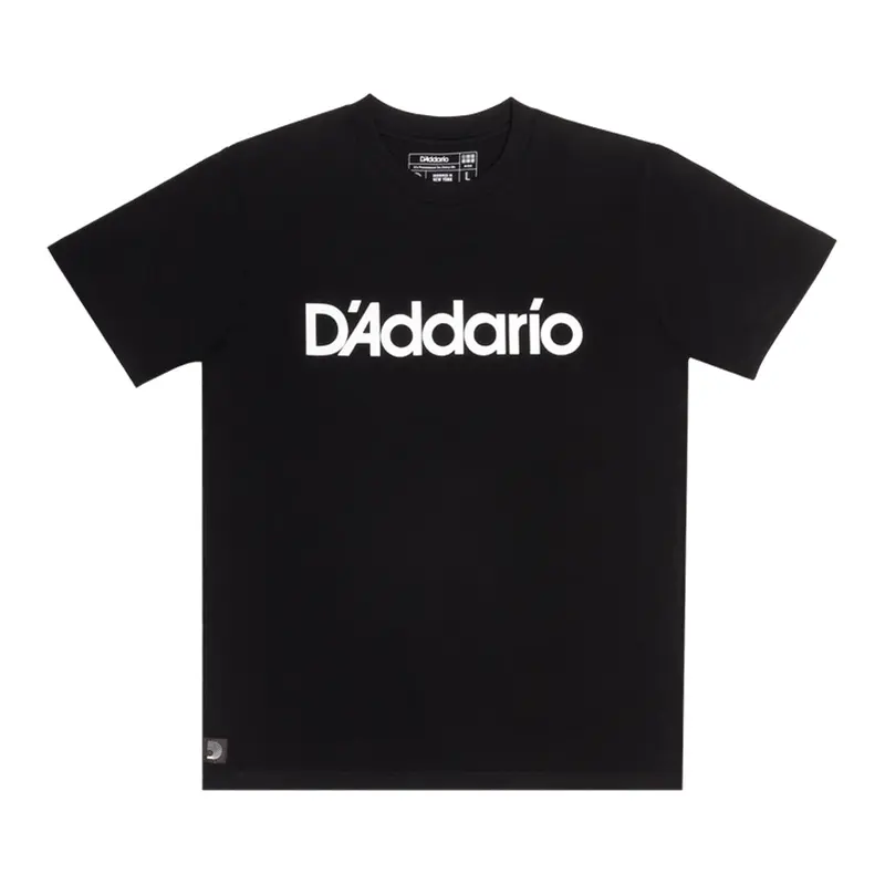 D'Addario Logo - Black T-Shirt - L