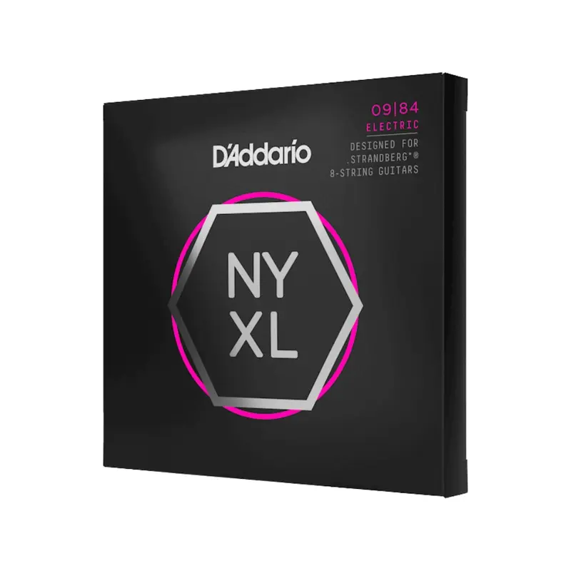D'Addario NYXL0984SB NYXL Nickel Wound Electric Guitar Strings - .009-.084 Custom Light 8-string