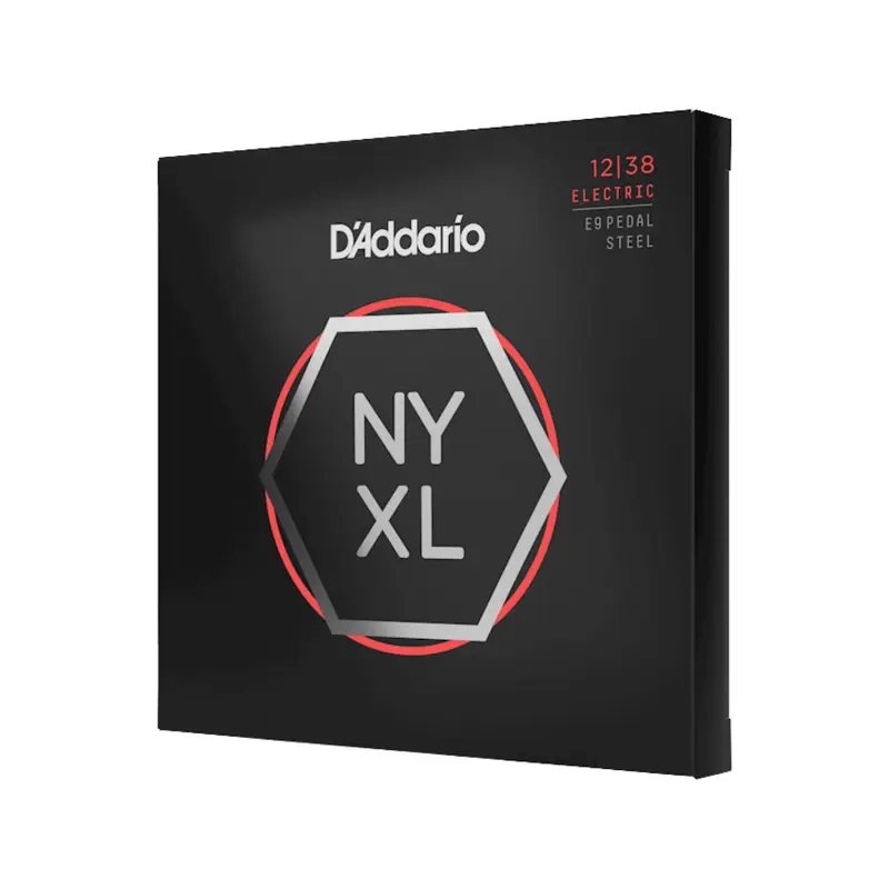 D'Addario NYXL1238PS NYXL Nickel Wound Strings for E9th Pedal Steel - .012-.038, Custom Medium