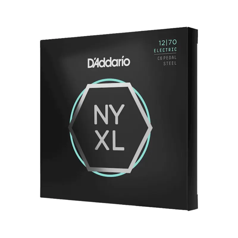 D'Addario NYXL1270PS NYXL Nickel Wound Strings for C6th Pedal Steel - .012-.070, Custom Medium