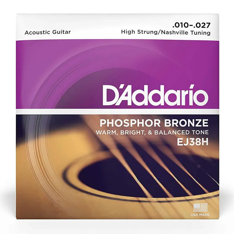 D'Addario Phosphor Bronze Acoustic Guitar Strings | High Strung/Nashville Tuning