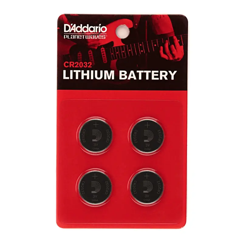 D'Addario Planet Waves CR2032 Battery 4 Pack