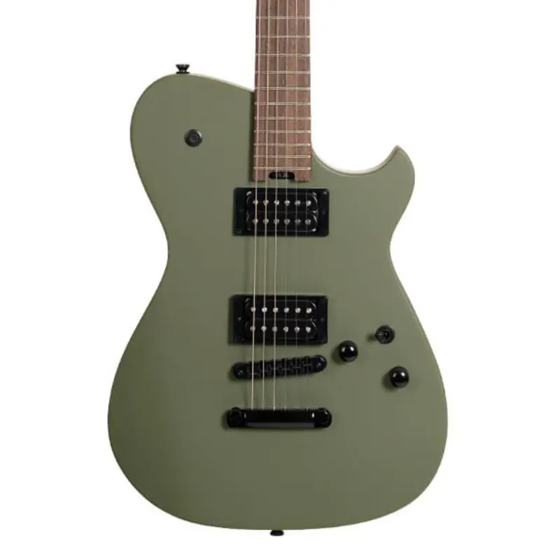 Cort MBM-2H Electric Guitar - Satin Olive Green