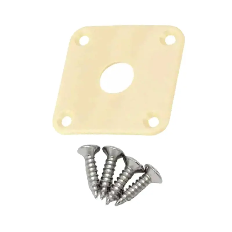 Custom Eagle - Les Paul Style Plastic Jack Plate - Cream