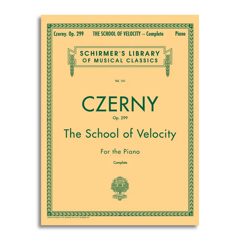 Czerny - School of Velocity OP 299 Complete Piano - Book