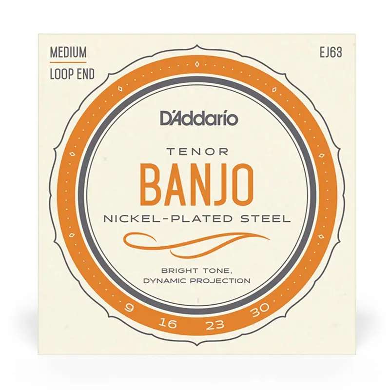 D'Addario - EJ63 - Nickel Banjo Tenor Strings - Banjo Strings