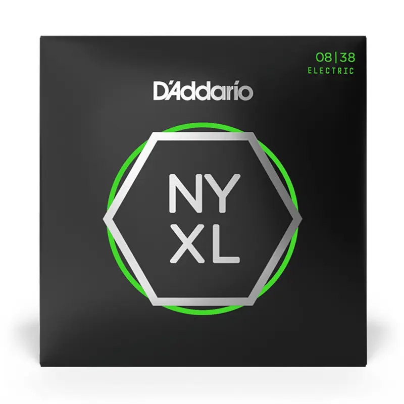 D'Addario - NYXL0838 - NYXL 08-38 Nickel Wound Electric Guitars Strings, Extra Super Light - Electric Guitar Strings