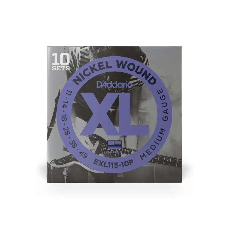 D'Addario - Propack XL Medium Gauge Nickel Wound 11-49 - 10 Pack