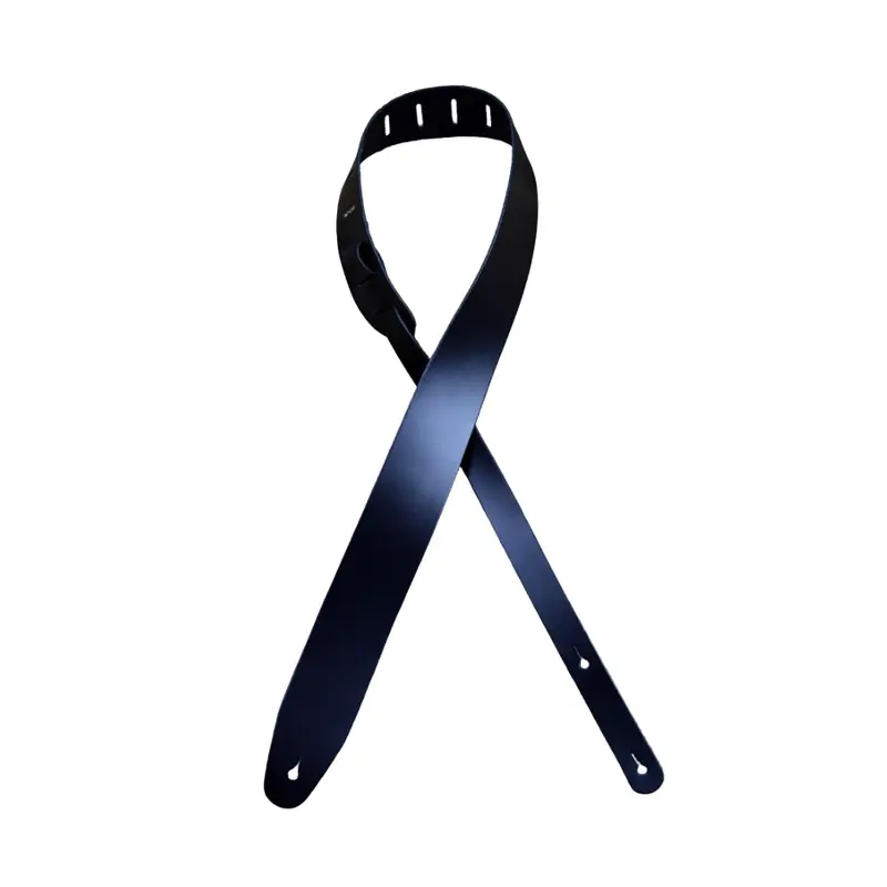 Colonial Leather 2.5 Leather Extra Long Guitar Strap - Black