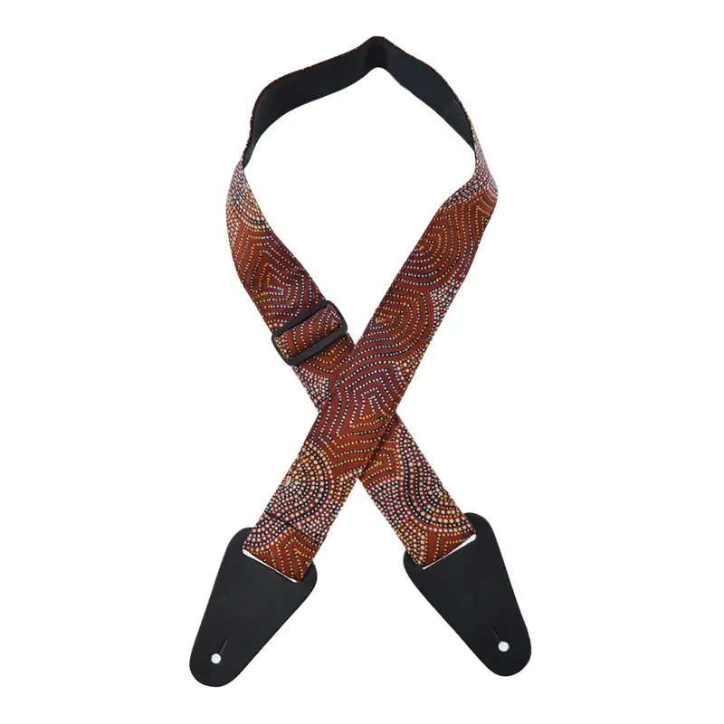 Colonial Leather - Aboriginal Art Rag Strap - Mina Mina Dreaming