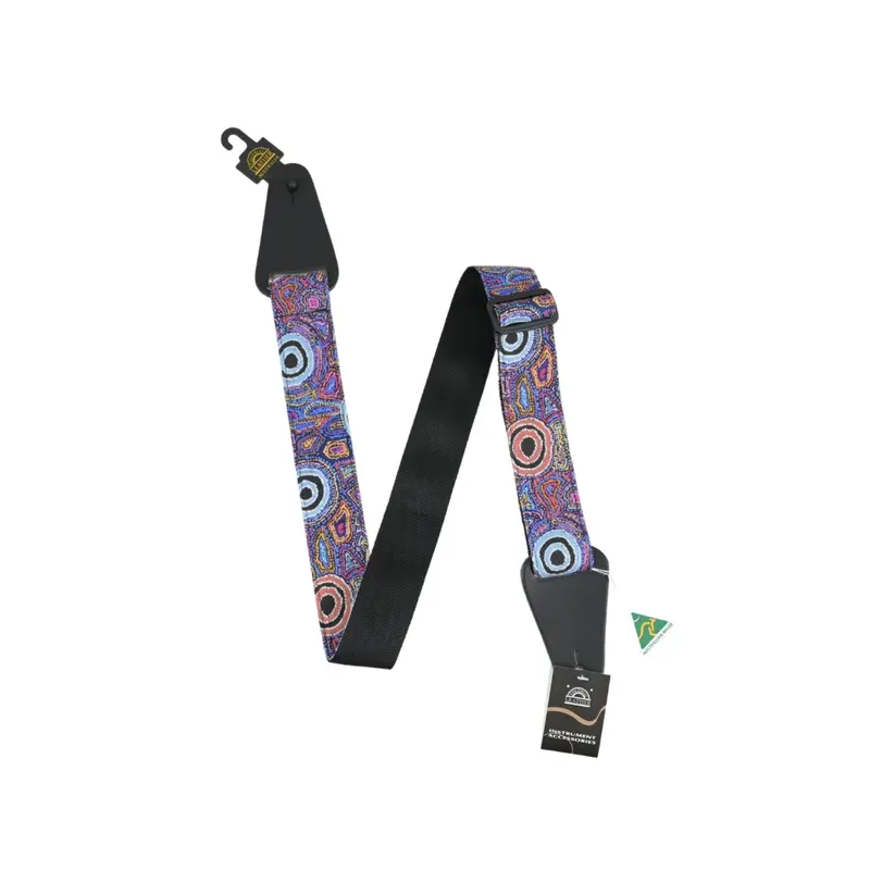 Colonial Leather - Aboriginal Art Rag Strap - Yumari Dreaming