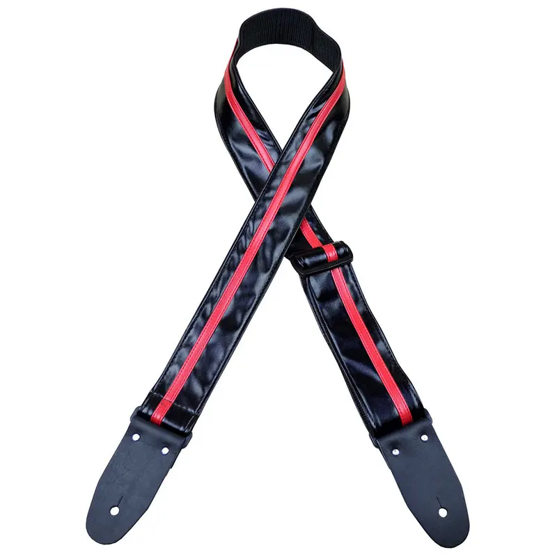 Colonial Leather RSS-BKRE Rag Strap - Black with Red Stripe