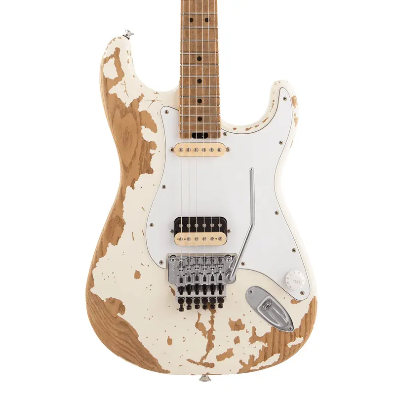 Charvel Henrik Danhage Limited Edition Signature Pro-Mod So-Cal Style 1 HS FR M, Maple Fingerboard, White Relic
