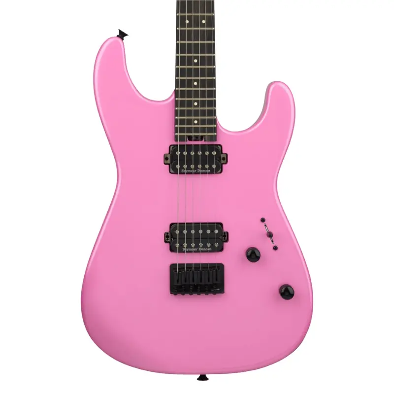 Charvel Mod Plus SD1 HH HT Electric Guitar, Ebony Fingerboard - Platinum Pink