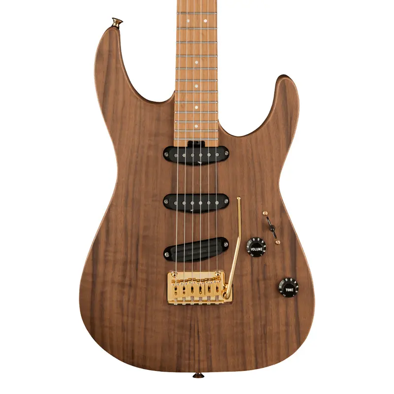 Charvel Pro-Mod DK22 SSS 2PT CM Mahogany with Walnut, Caramelized Maple Fingerboard, Natural