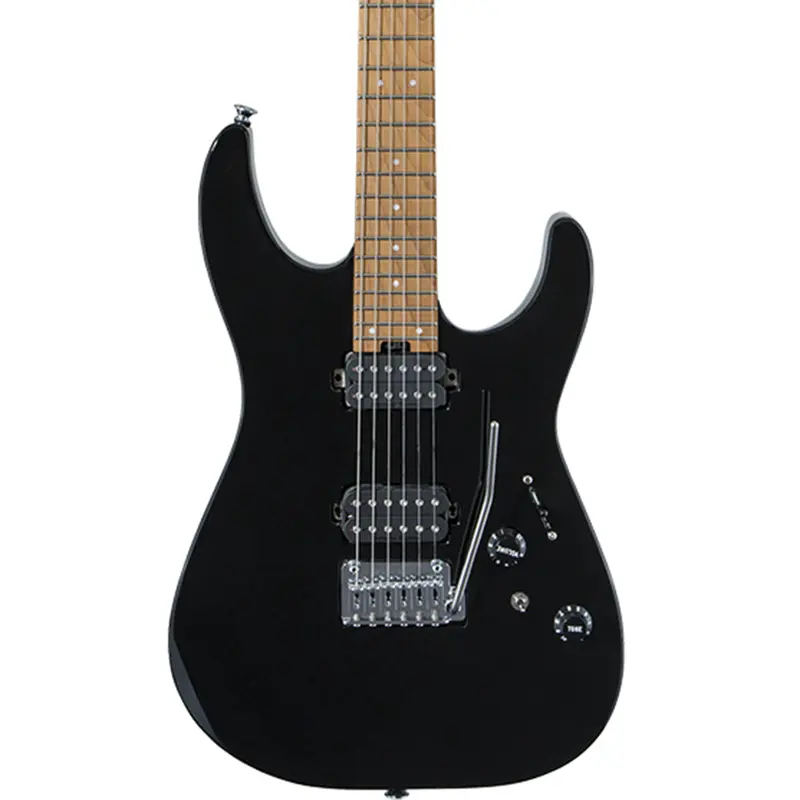 Charvel Pro Mod DK24 - Gloss Black - Caramelised Maple Fingerboard