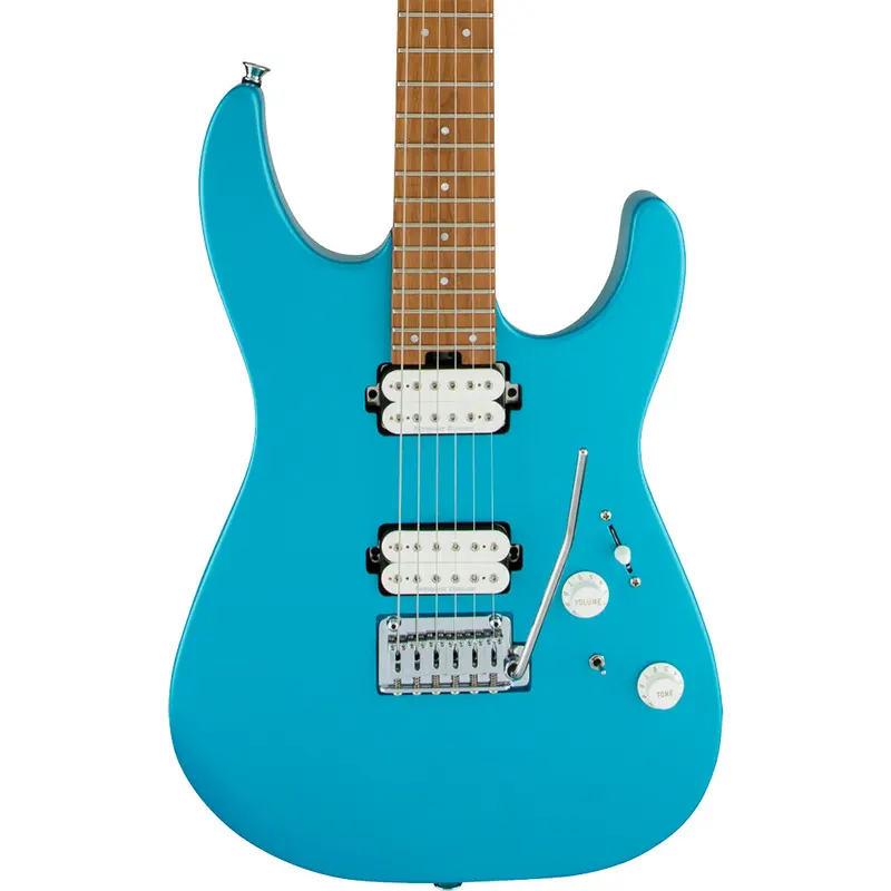 Charvel - Pro-Mod DK24 HH 2PT CM Electric Guitar - Maple Neck Matte - Blue Frost