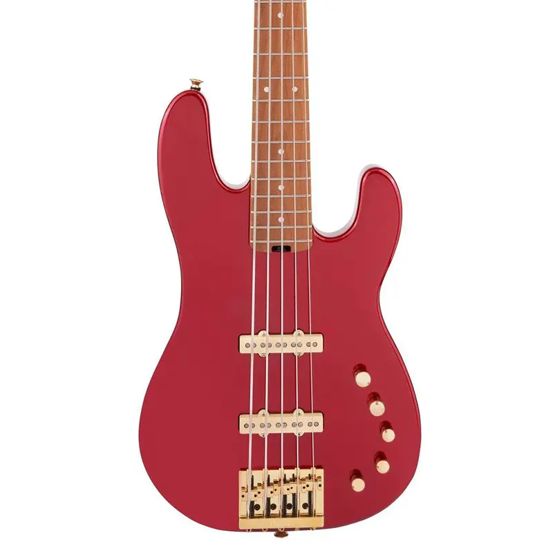Charvel - Pro-Mod San Dimas Bass JJ V - Caramelized Maple Fingerboard - Candy Apple Red