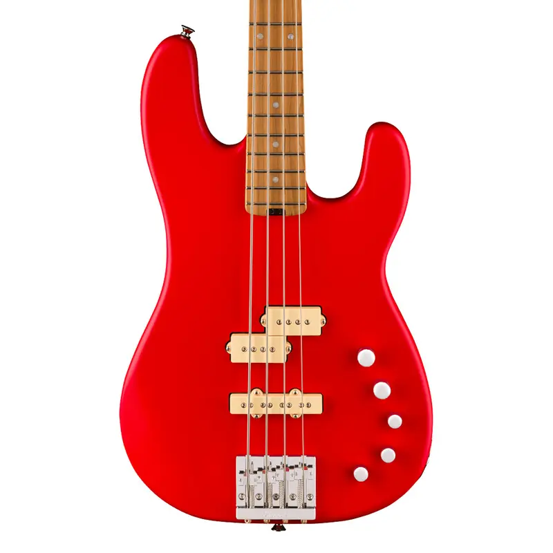 Charvel Pro Mod San Dimas Bass PJ IV MAH Satin Ferarri Red