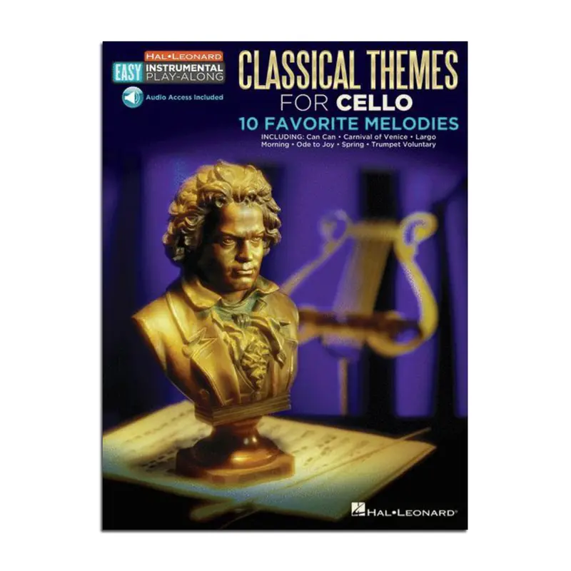 Classical Themes Cello Easy Instr Play Along- Book