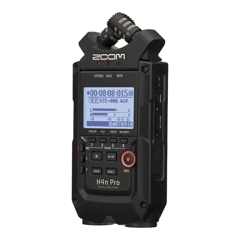 Zoom H4nPRO Handy Recorder - All Black Edition