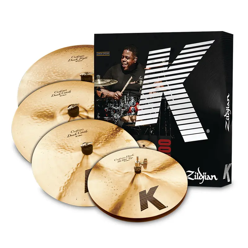 Zildjian K Custom Dark Cymbal Set - 14,16, 18, 20 Matched Set