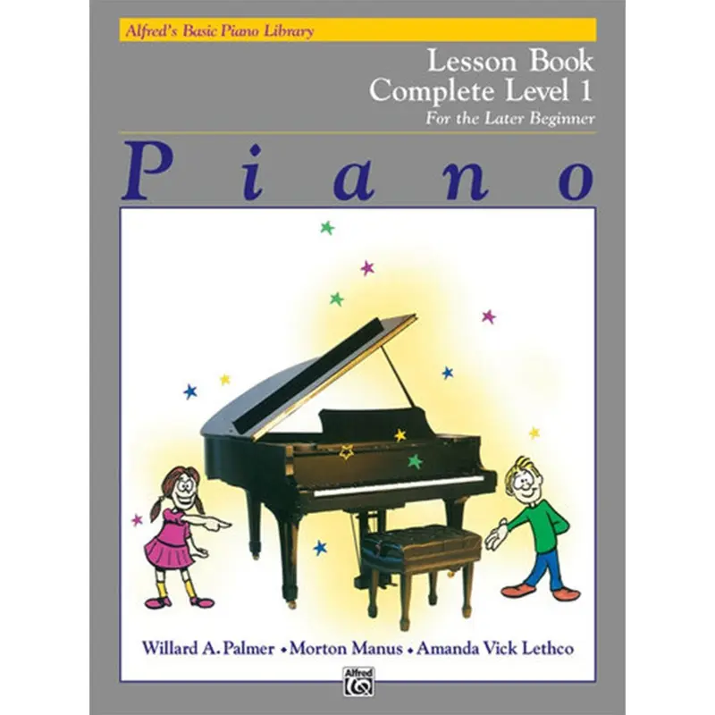Alfred's Basic Piano Library Lesson Book Complete 1 For the Later Beginner