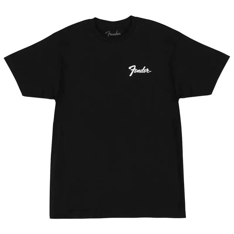 Fender Transition Logo Black Tee in Medium