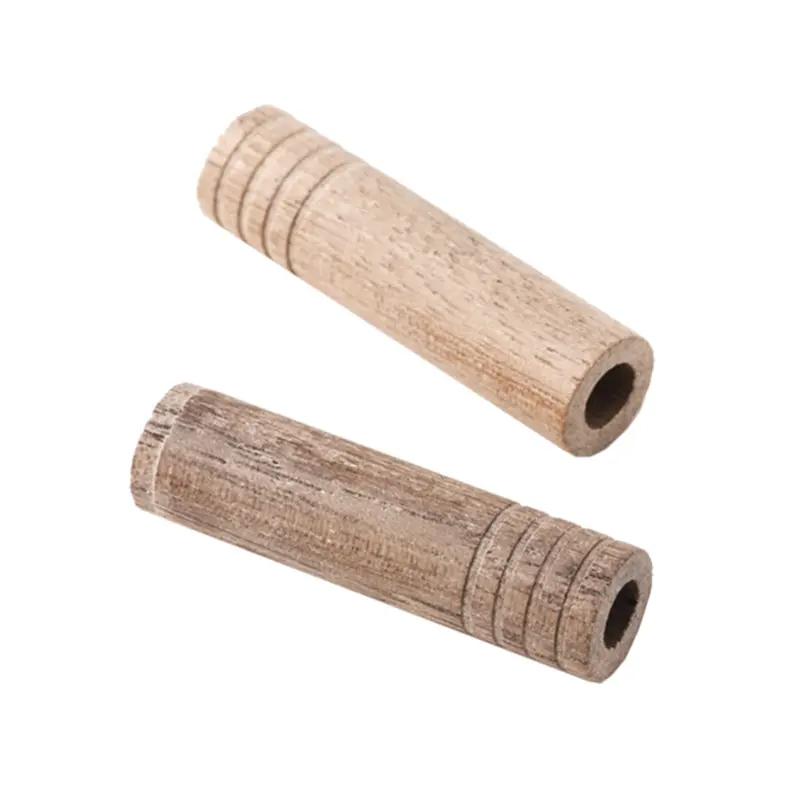 Fender Truss Rod Cavity Plugs Walnut Grooved Drilled 2 Pieces