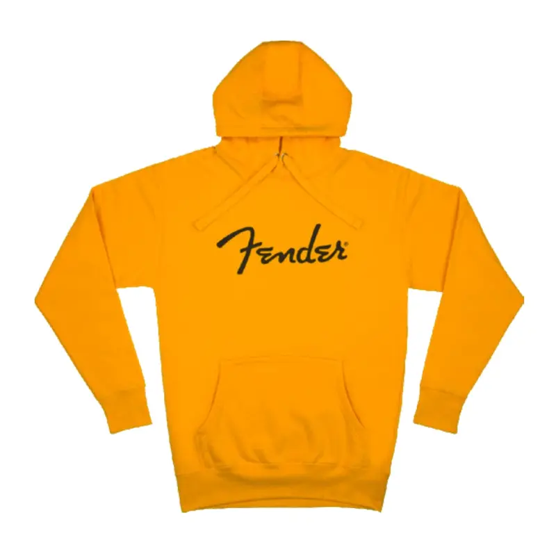Fender Spaghetti Logo Hoodie in Butterscotch Blonde - Large