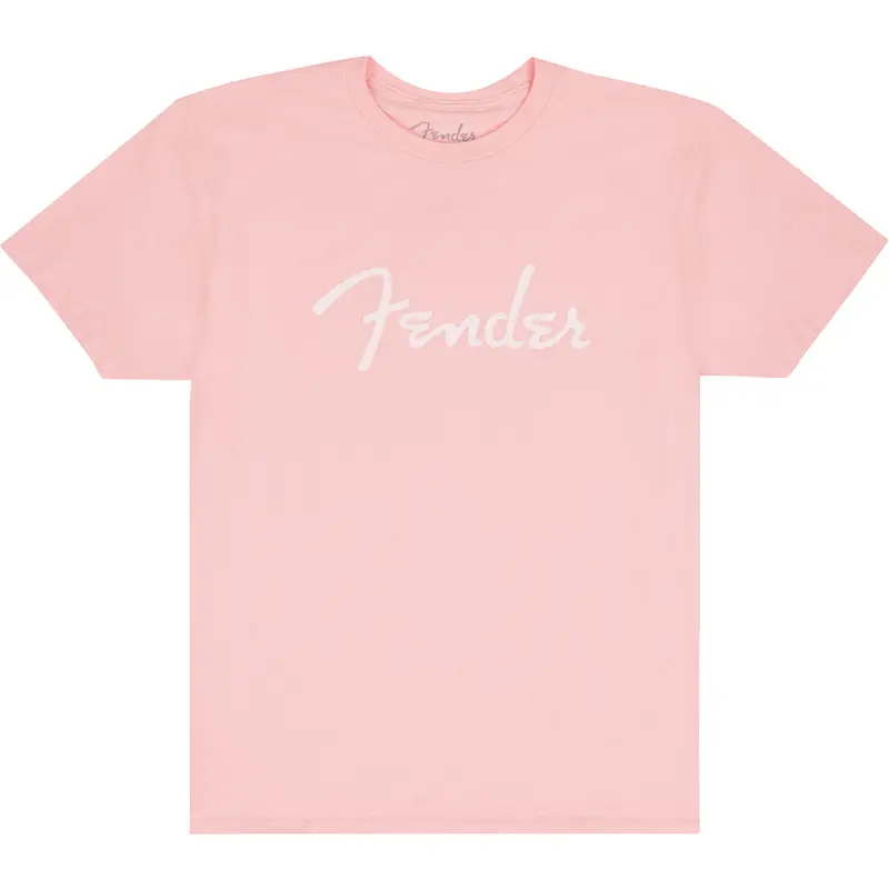 Fender Spaghetti Logo T-Shirt, Shell Pink, XXL