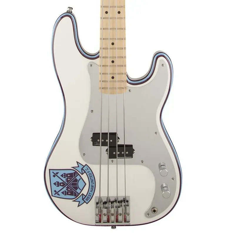 Fender Steve Harris Signature Precision Bass - Olympic White - Maple Neck