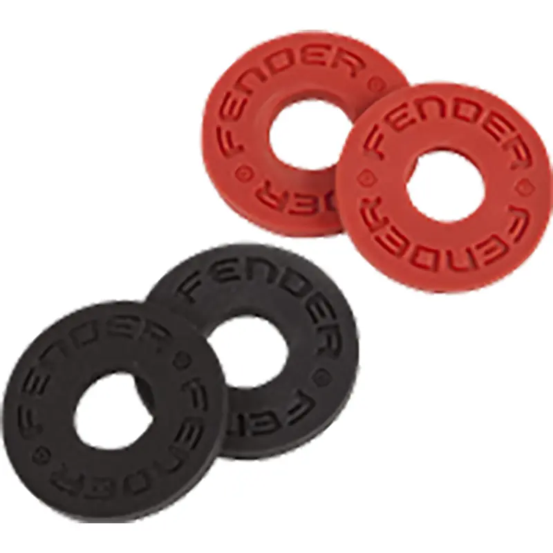 Fender Strap Blocks 4pk - 2 Black, 2 Red