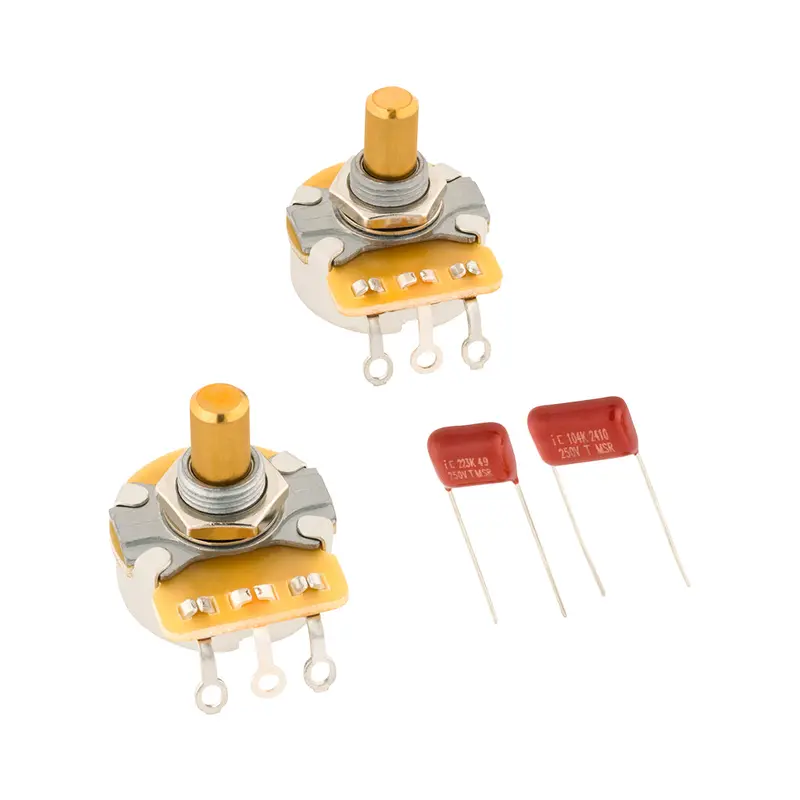 Fender Telecaster Solid Shaft Potentiometer and Capacitor Kit - 2-Pack