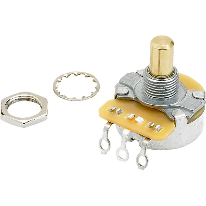 Fender Pure Vintage 250K Solid Shaft Potentiometer with Mounting Hardware