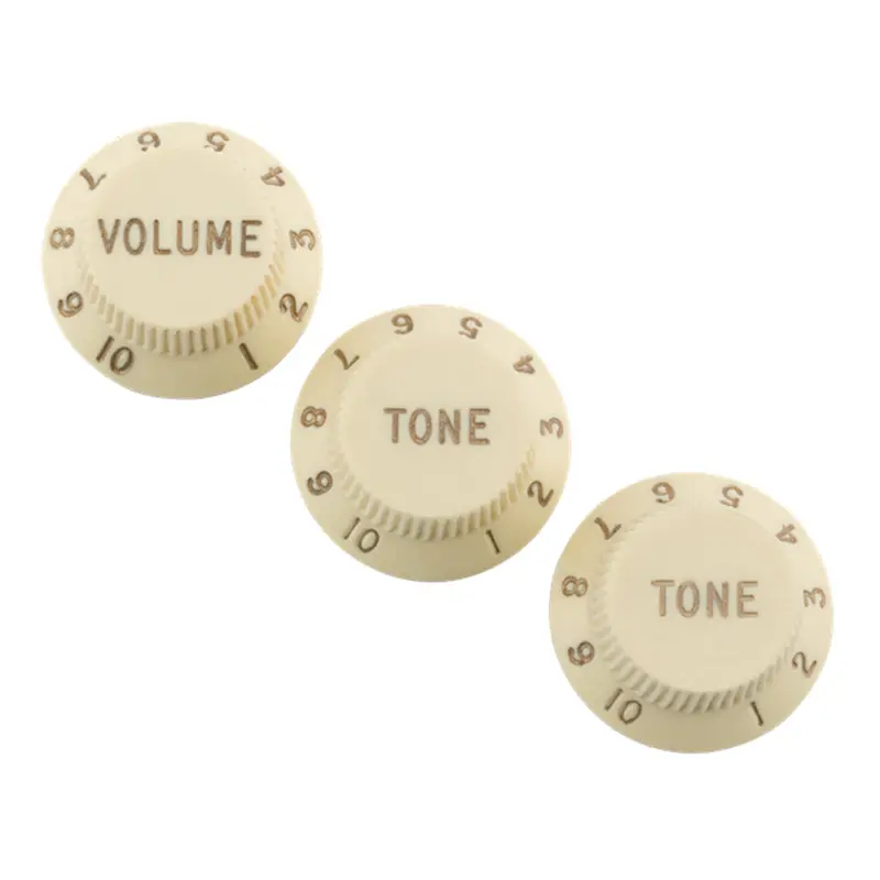 Fender Road Worn Strat Knobs Aged White