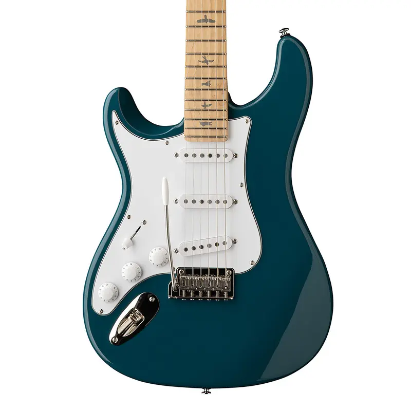 PRS SE Silver Sky Maple Fretboard Left Handed - Nylon Blue