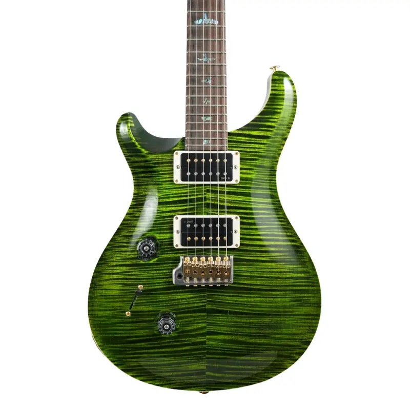 PRS Wood Library Custom 24 Left-Handed 10-Top Electric Guitar - Jade, Flame Top