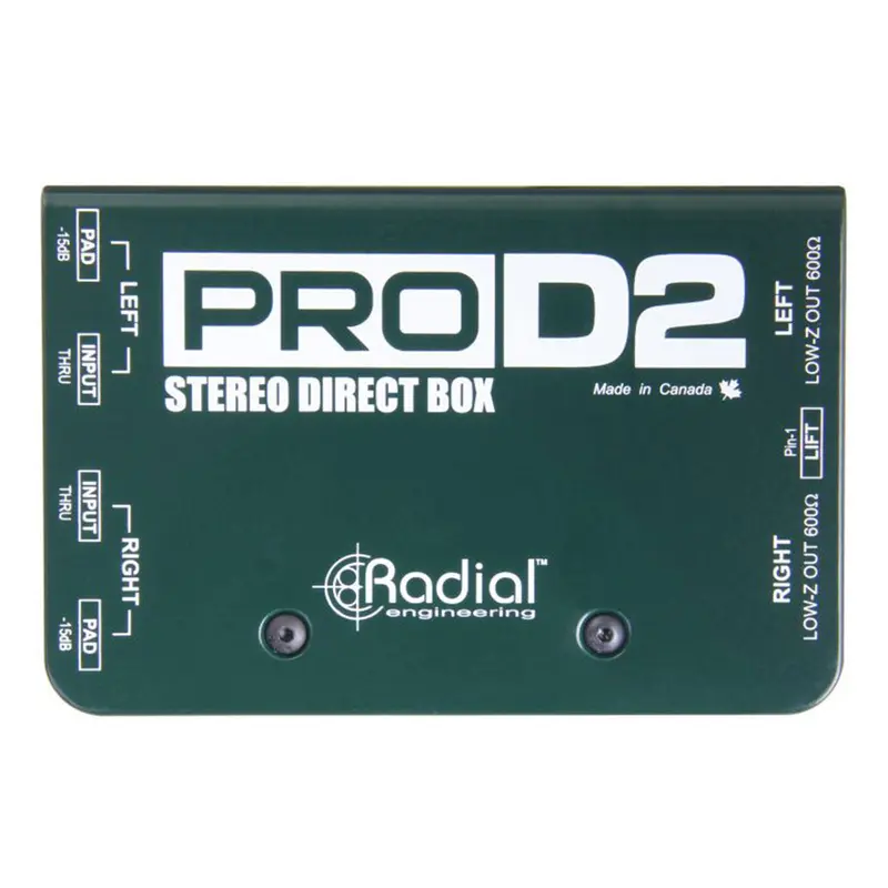 Radial PROD2 - Passive 2 Channel DI, Compact Design with 2 Radial Transformers