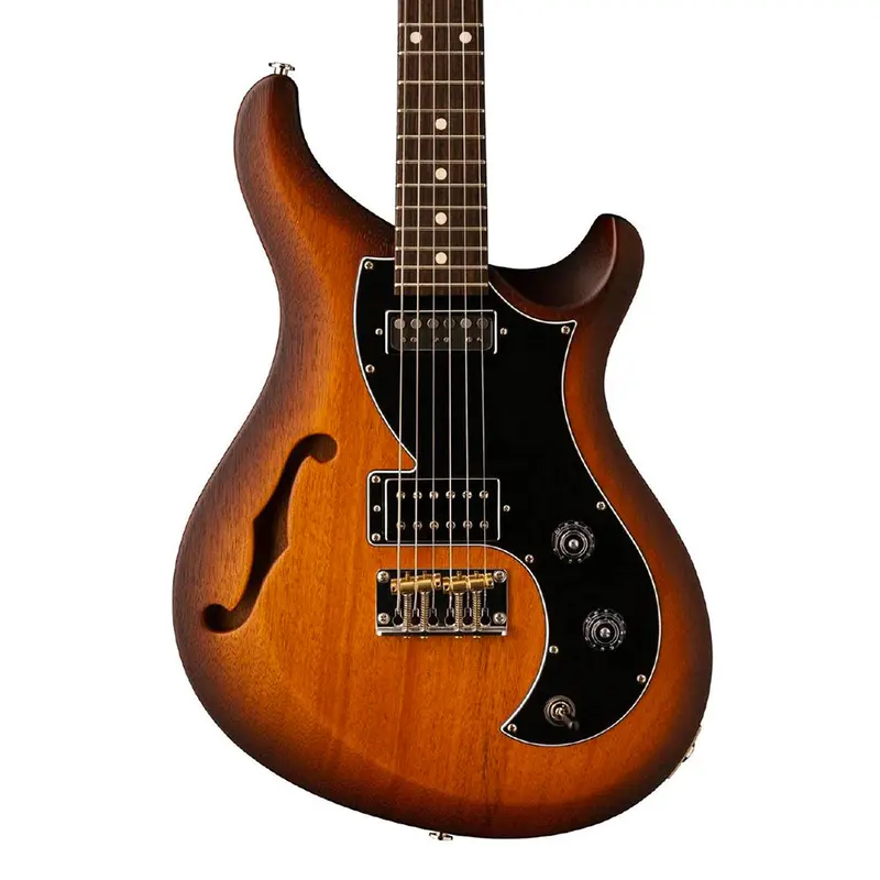 PRS S2 Vela Semi Hollow Satin - McCarty Tobacco Sunburst - Dot Inlay