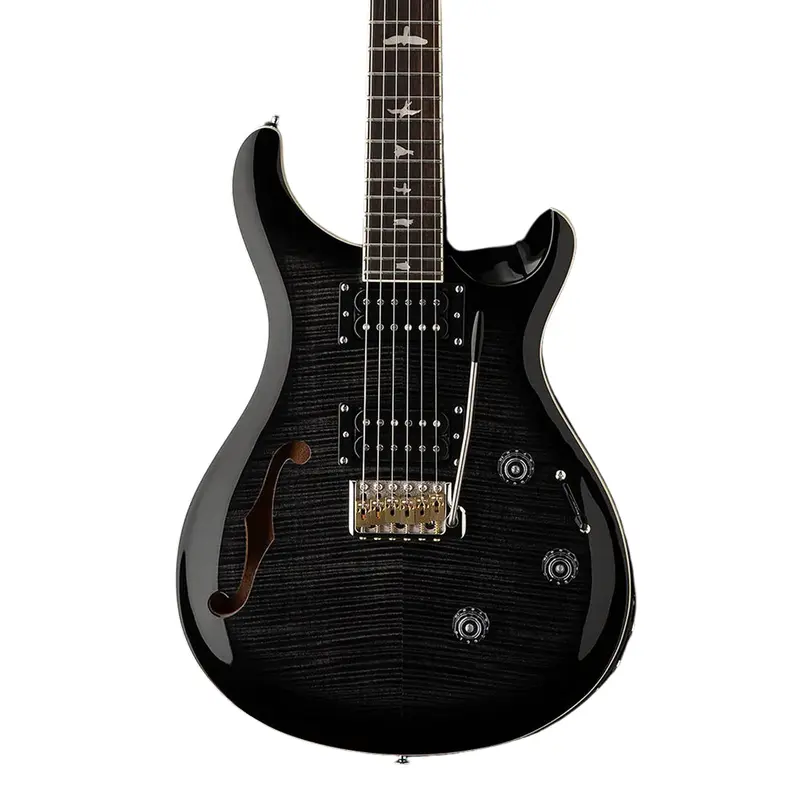 PRS SE Custom 24 Semi Hollow Piezo - Charcoal Burst