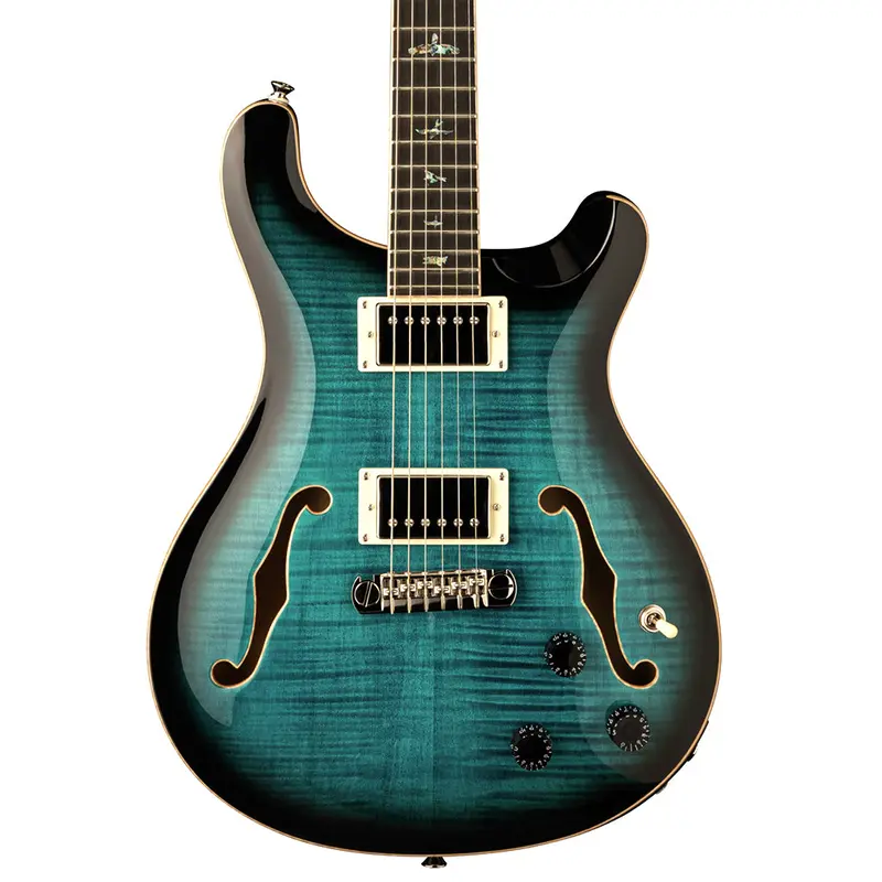 PRS SE Hollowbody II Piezo - Peacock Blue Burst