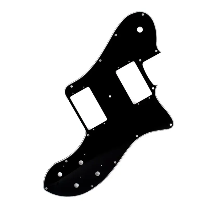 Fender Pickguard, '72 Tele Deluxe, 14-Hole Mount Black, 3-Ply