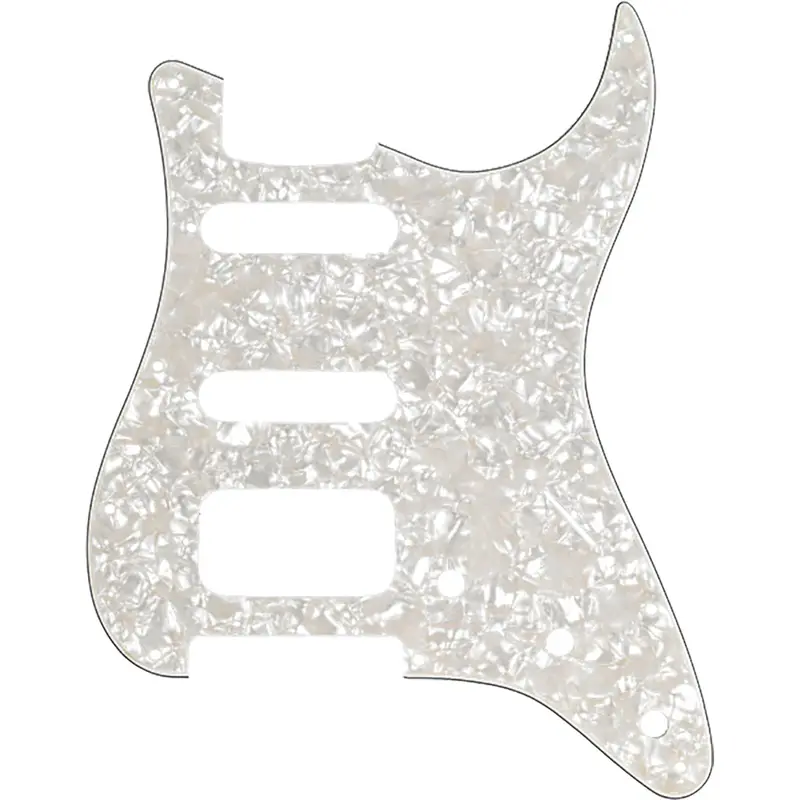 Fender Pickguard - HSS Aged White Moto