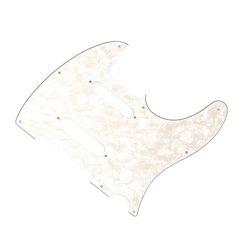 Fender Pickguard Nashville Series Tele in White Moto 4 Ply