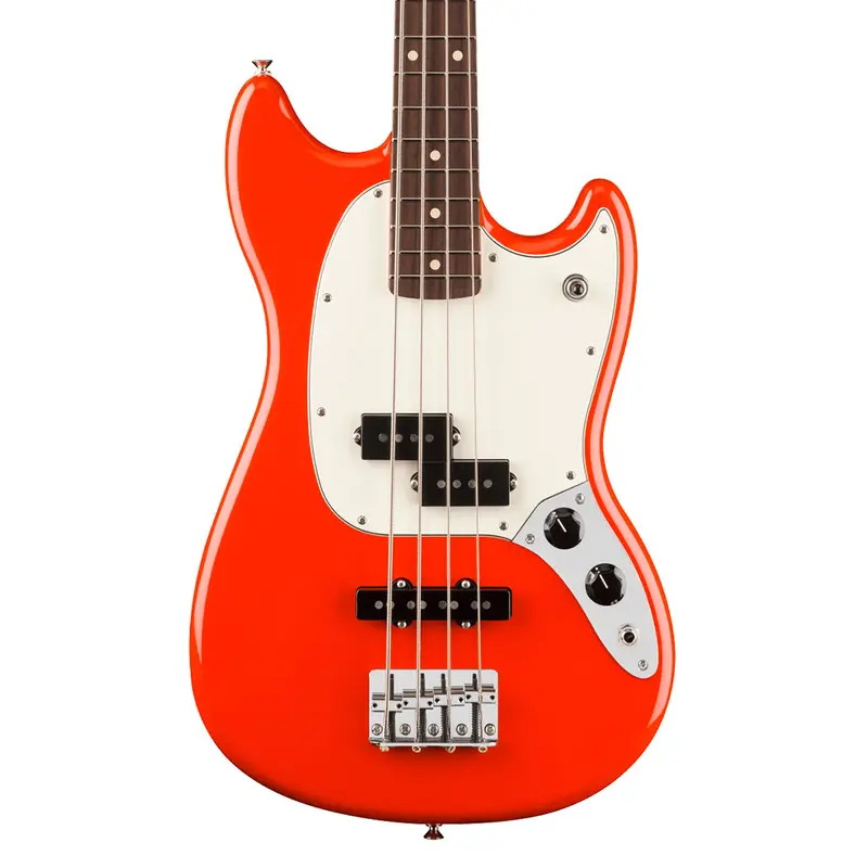 Fender Player II Mustang Bass Rosewood Fretboard Coral Red