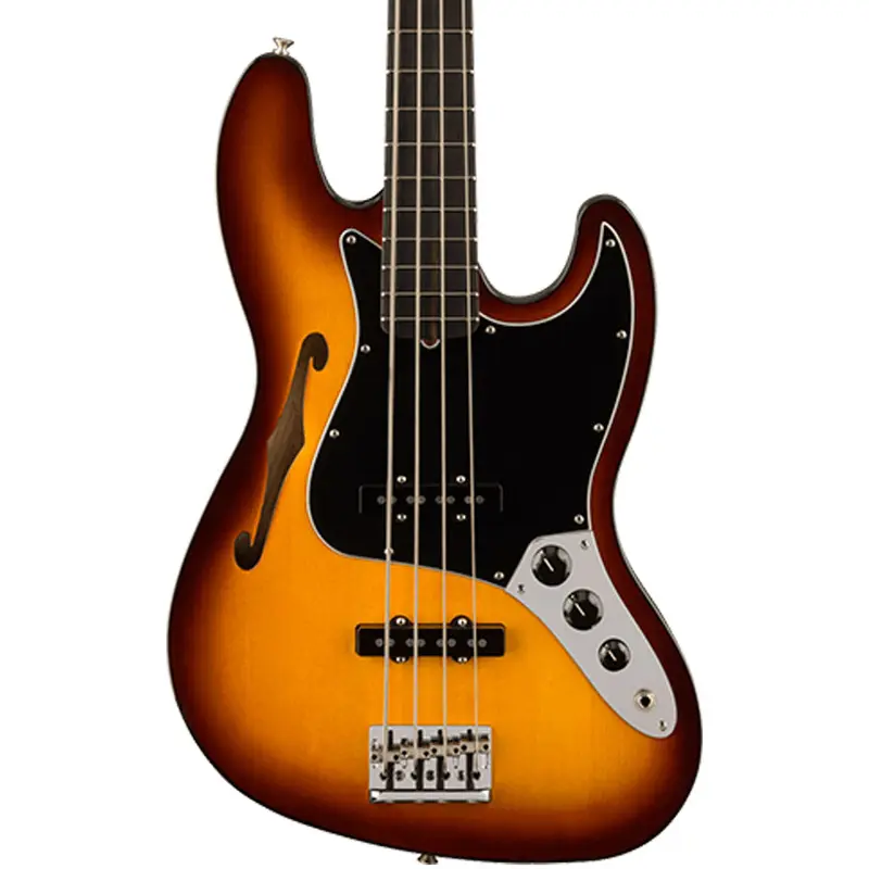 Fender Limited Edition Suona Jazz Bass Thinline, Ebony Fingerboard, Violin Burst