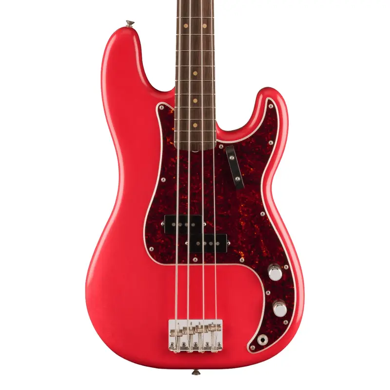 Fender Limited Edition Vintera II Road Worn '60s Precision Bass - Fiesta Red, Rosewood Fingerboard